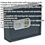Electronic Combination Key Cabinet Wall Safe - 400 x 340 x 120mm - 50 KEY LIMIT