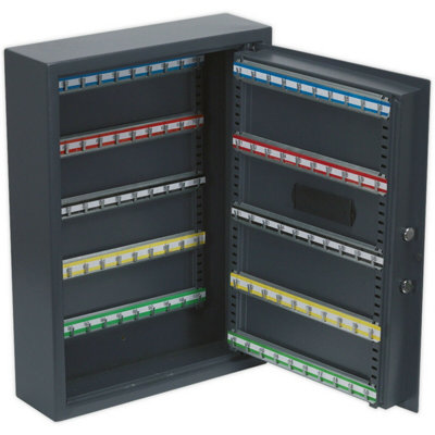 Electronic Combination Key Cabinet Wall Safe - 400 x 550 x 120mm - 100 KEY LIMIT