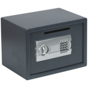 Electronic Combination Safe - 350 x 250 x 250mm - Cash Deposit Slot Wall Mounted