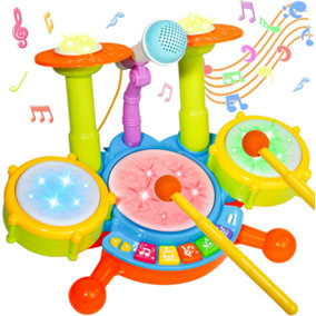 Electronic Drum Kit with Musical Instruments