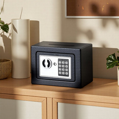 Electronic Steel Safety Box Digital Home & Office Safe for Cash and ...