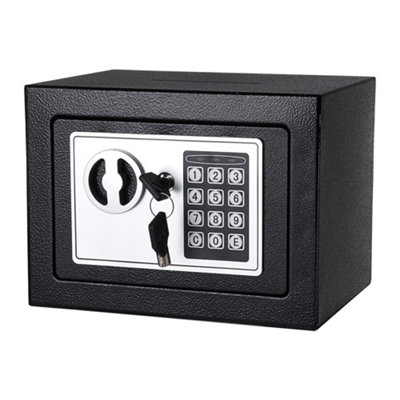 Electronic Steel Safety Box Digital Home & Office Safe for Cash and Valuables with Cash Slot and Keys 6L