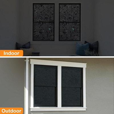 Electrostatic Window Film, Blackout, Anti-UV, Reusable, Privacy Window ...