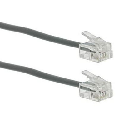 Electrovision RJ11MM10 RJ11 Connectors Modular Jack Socket Telephone Cable M/M 10m