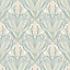 Elegance Bellflower Wallpaper Cream & Sage M66124