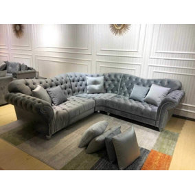 Elegance Corner Sofa Suite (Grey)