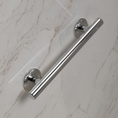ELEGANCE GRAB RAIL 460MM OVERALL WITH FINGER GRIP