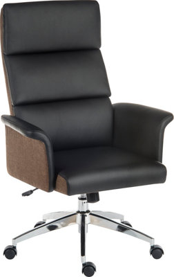 Elegance High Back Executive Chair Black with gas lift seat height and adjustable tilt