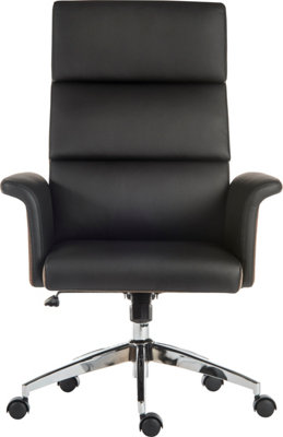 Elegance High Back Executive Chair Black with gas lift seat height and adjustable tilt