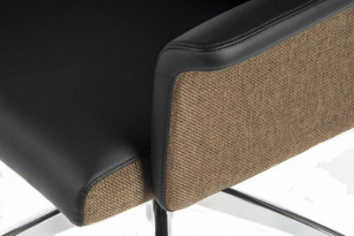 Elegance High Back Executive Chair Black with gas lift seat height and adjustable tilt