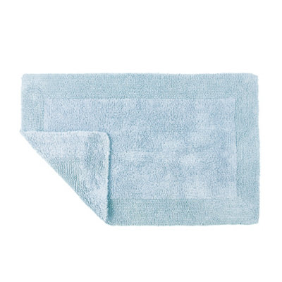 Elegance Reversible Heavyweight Bath Mat - Baby Blue