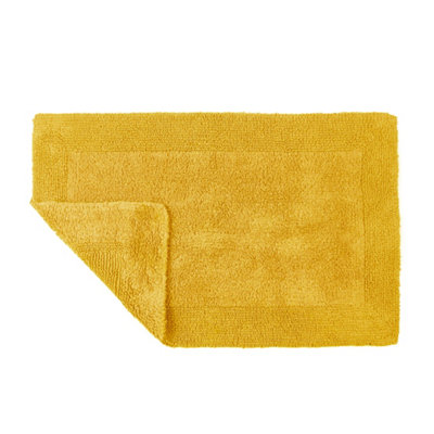 Elegance Reversible Heavyweight Bath Mat - Mustard