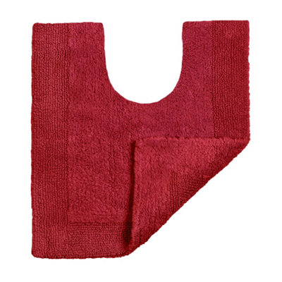 Elegance Reversible Heavyweight Pedestal Mat - Cranberry