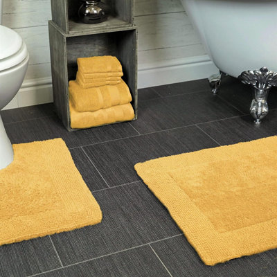 Elegance Reversible Heavyweight Pedestal Mat - Mustard - 3