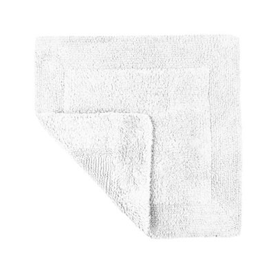 Elegance Reversible Heavyweight Shower Mat - White