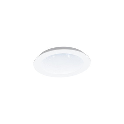 Elegant 14W LED Wall/ Ceiling Flush Downlight with White & Crystal Finish