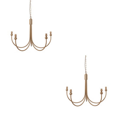Elegant 2 Pack Brushed Aged Brass Pendant Lights for Stylish Home Decor