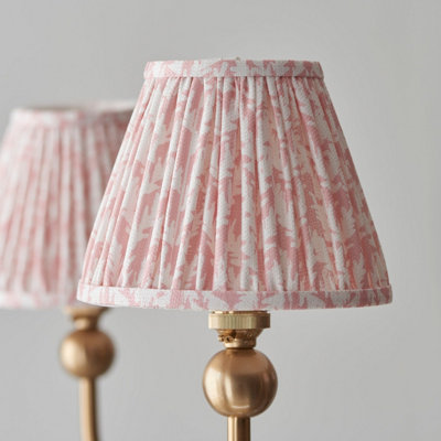 Elegant 2 Pack Hanging Ceiling Pendant Lights with Peachy Keen Shades in Brushed Aged Brass