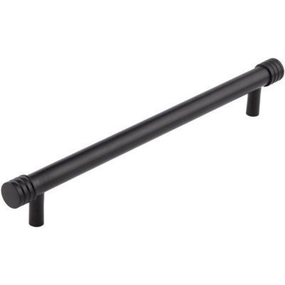 Elegant 224mm Black Cabinet Handle for Stylish Interiors - Kitchen Drawer Pull Handle