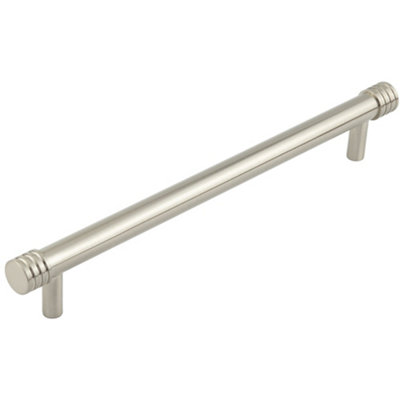 Elegant 224mm Satin Nickel Cabinet Handle for Stylish Interiors - Kitchen Drawer Pull Handle