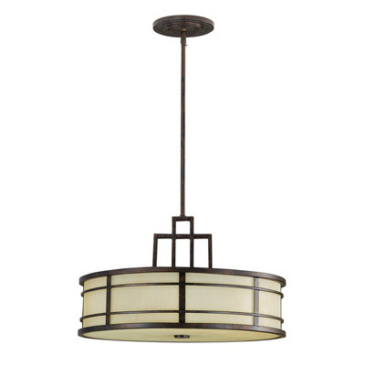 Elegant 3 Bulb Ceiling Pendant Light in Grecian Bronze for Modern Interiors