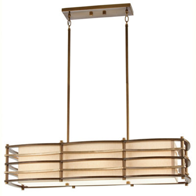 Elegant 3 Bulb Chandelier Pendant Light in Cambridge Bronze Finish