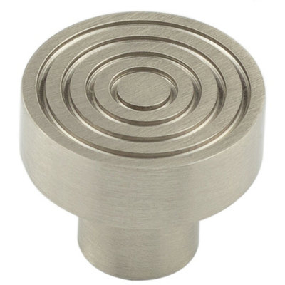Elegant 30mm Satin Nickel Cupboard Knob for Stylish Interiors Kitchen - Cabinet Knob