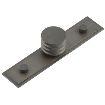 Elegant 30mm Stepped Dark Bronze Cupboard Knob for Stylish Interiors - Kitchen Cabinet Knob
