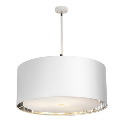 Elegant 4 Bulb Ceiling Pendant Light with Polished Nickel Finish for Modern Interiors