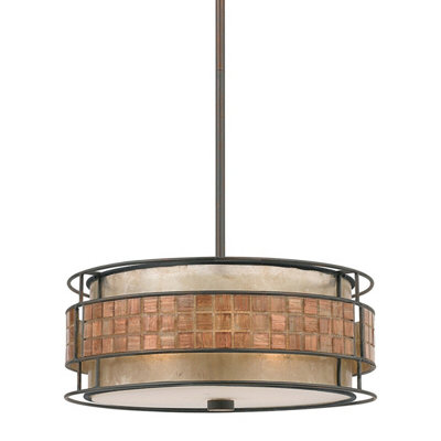 Elegant 4 Bulb Renaissance Copper Ceiling Pendant Light with LED E27 Fitting