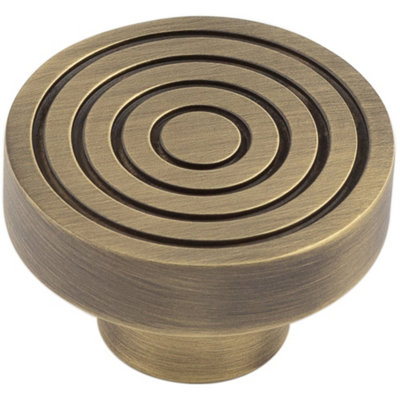 Elegant 40mm Antique Brass Cupboard Knob for Stylish Interiors Kitchen Cabinet Knob