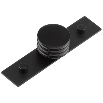 Elegant 40mm Matt Black Cupboard Knob for Stylish Interiors - Kitchen Cabinet Knob