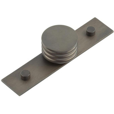 Elegant 40mm Plain Dark Bronze Cupboard Knob for Stylish Interiors - Kitchen Cabinet Knob