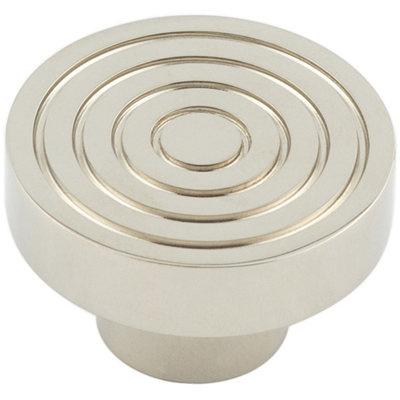 Elegant 40mm Polished Nickel Cupboard Knob for Stylish Interiors Kitchen - Cabinet Knob