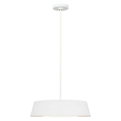 Elegant 5 Bulb Matte White Ceiling Pendant Light with E14 LED Bulbs