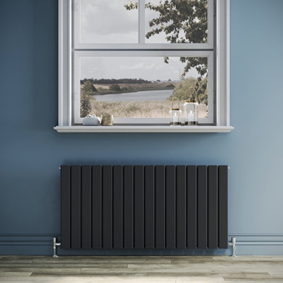 ELEGANT 600x1216mm Anthracite Grey Horizontal Double Flat Panel ...
