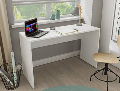 Elegant Agapi Desk 1300mm in White - Minimalist Workspace Solution H750mm D500mm