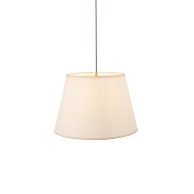 Elegant Aged Brass and Blue Flex Ceiling Pendant Light - 6W LED B22 Fixture