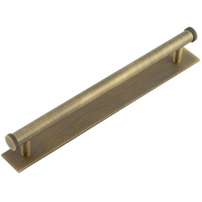 Elegant Antique Brass Cabinet Handle with 224mm Centers - Kitchen Drawer Pull Handle