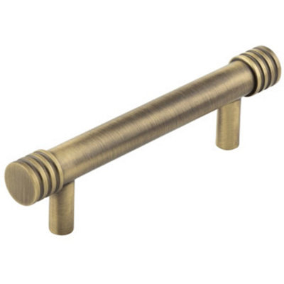 Elegant Antique Brass Cabinet Handle with 96mm Centers Kitchen Drawer - Pull Handle