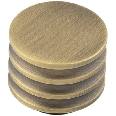 Elegant Antique Brass Cupboard Knob - 30mm Size - Kitchen Cabinet Knob