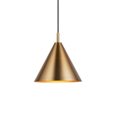 Elegant Antique Brass Hanging Pendant Light - 10W E27 LED Compatible for Modern Homes