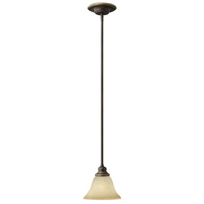 Elegant Antique Bronze 1 Bulb Ceiling Pendant Light with E27 Socket