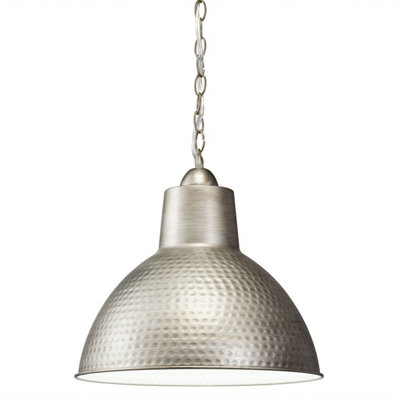 Elegant Antique Pewter 1 Bulb Ceiling Pendant Light Fitting for Modern Interiors