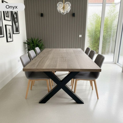 Elegant Beech Dining Table - Onyx