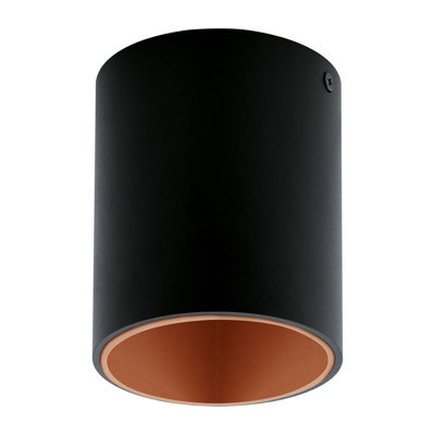Elegant Black and Copper Round LED Downlight for Walls and Ceilings