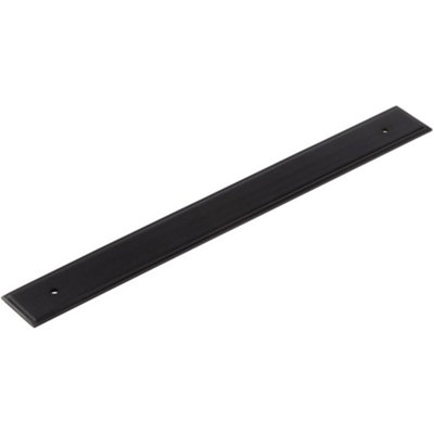 Elegant Black Backplate for Cabinet Handle 268x30mm - Premium Quality Brass - Kitchen Drawer Pull Handle
