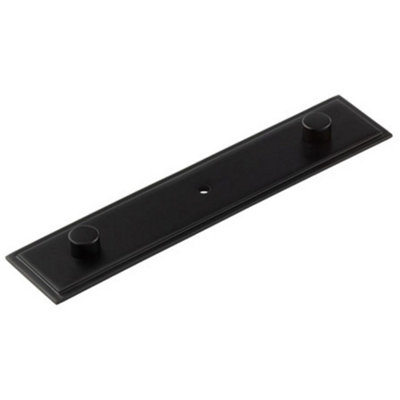 Elegant Black Backplate for Cupboard Knob - 140x30mm - Kitchen Cabinet Knob