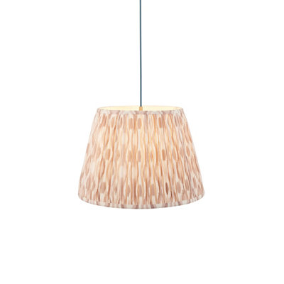Elegant Blue Braided Ceiling Pendant Light with Brass Finish