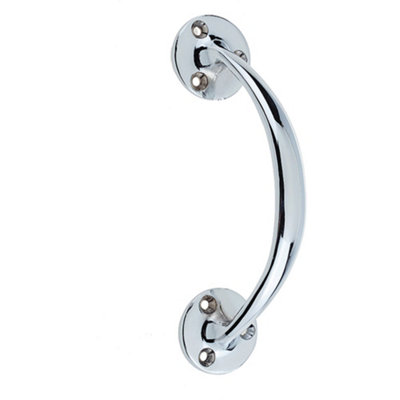 Elegant Bow Shape Pull Handle in Polished Chrome - 152mm - Door Handle